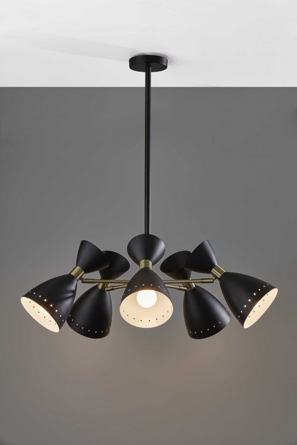 Cinco Diabolo Adjustable Black Metal Pendant - Image 2