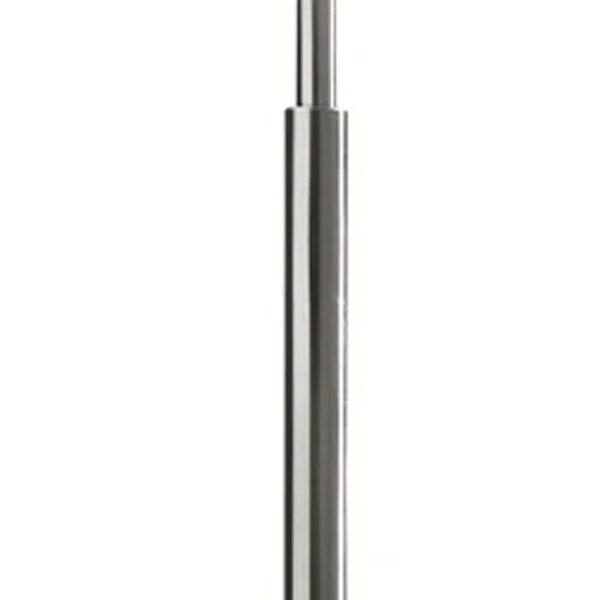 Futuristic Brushed Steel Metal LED Torchiere - Image 2