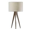 26" Tripod Floor Lamp With White Drum Shade - Image 2