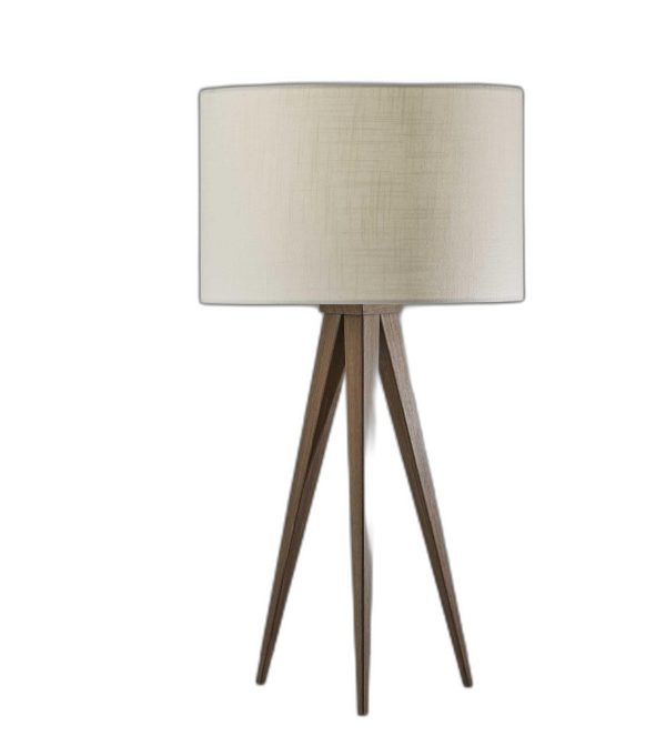 26" Tripod Floor Lamp With White Drum Shade - Image 2