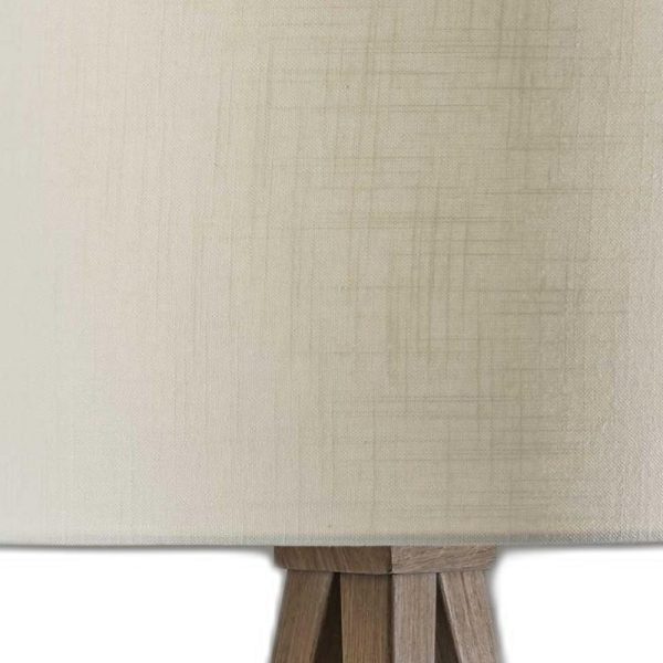 26" Tripod Floor Lamp With White Drum Shade - Image 5