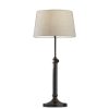 Set of 2 Black Metal Adjustable Height Table Lamp - Image 4