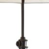 Set of 2 Black Metal Adjustable Height Table Lamp - Image 5