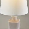 Light Purple Rectangular Bottle Glass Table Lamp - Image 2