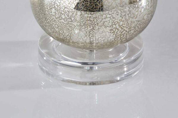 Elegant Silver Mercury Glass Table Lamp - Image 2