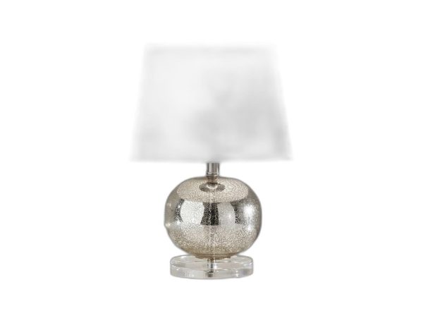 Elegant Silver Mercury Glass Table Lamp - Image 3