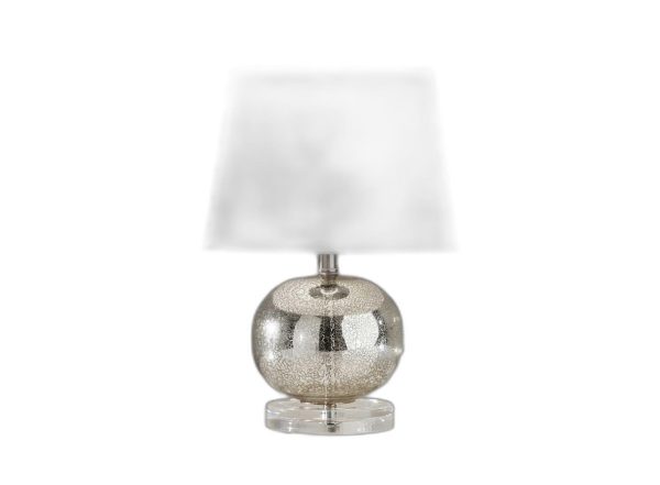 Elegant Silver Mercury Glass Table Lamp - Image 4