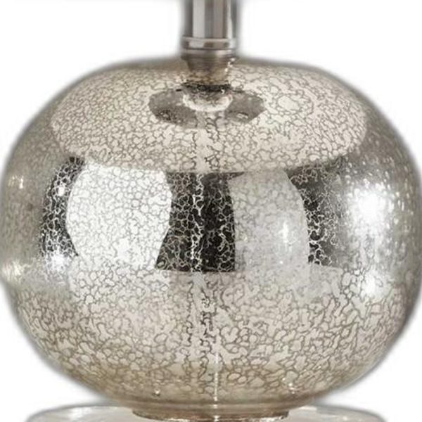 Elegant Silver Mercury Glass Table Lamp - Image 5