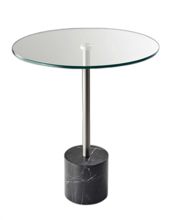 Brushed Steel End Table - Image 2