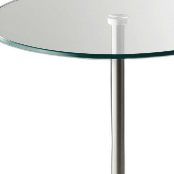 Brushed Steel End Table - Image 5