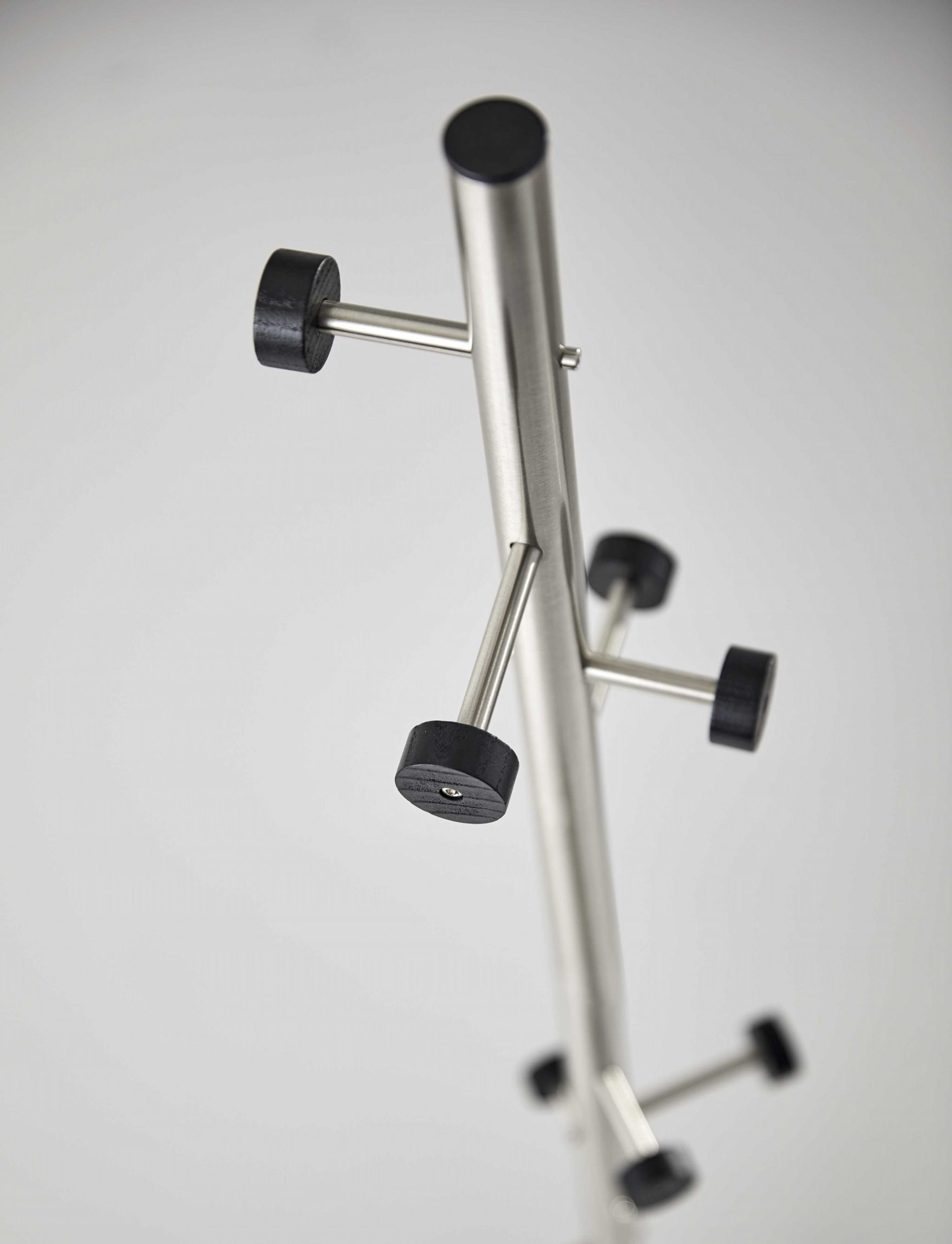 12" X 67.5" Brushed Steel Brushed Steel Coat Rack - Image 2