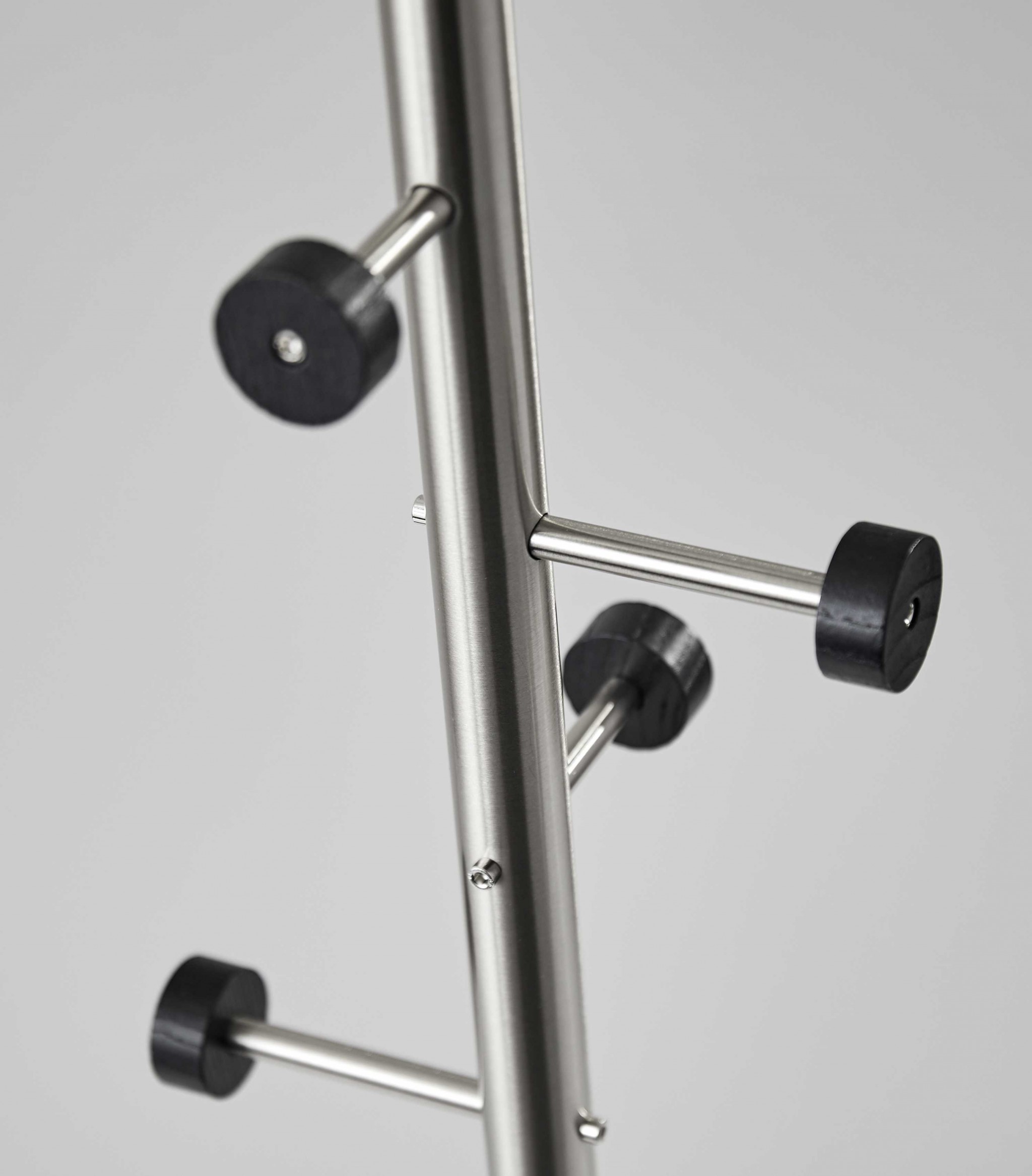 12" X 67.5" Brushed Steel Brushed Steel Coat Rack - Image 3
