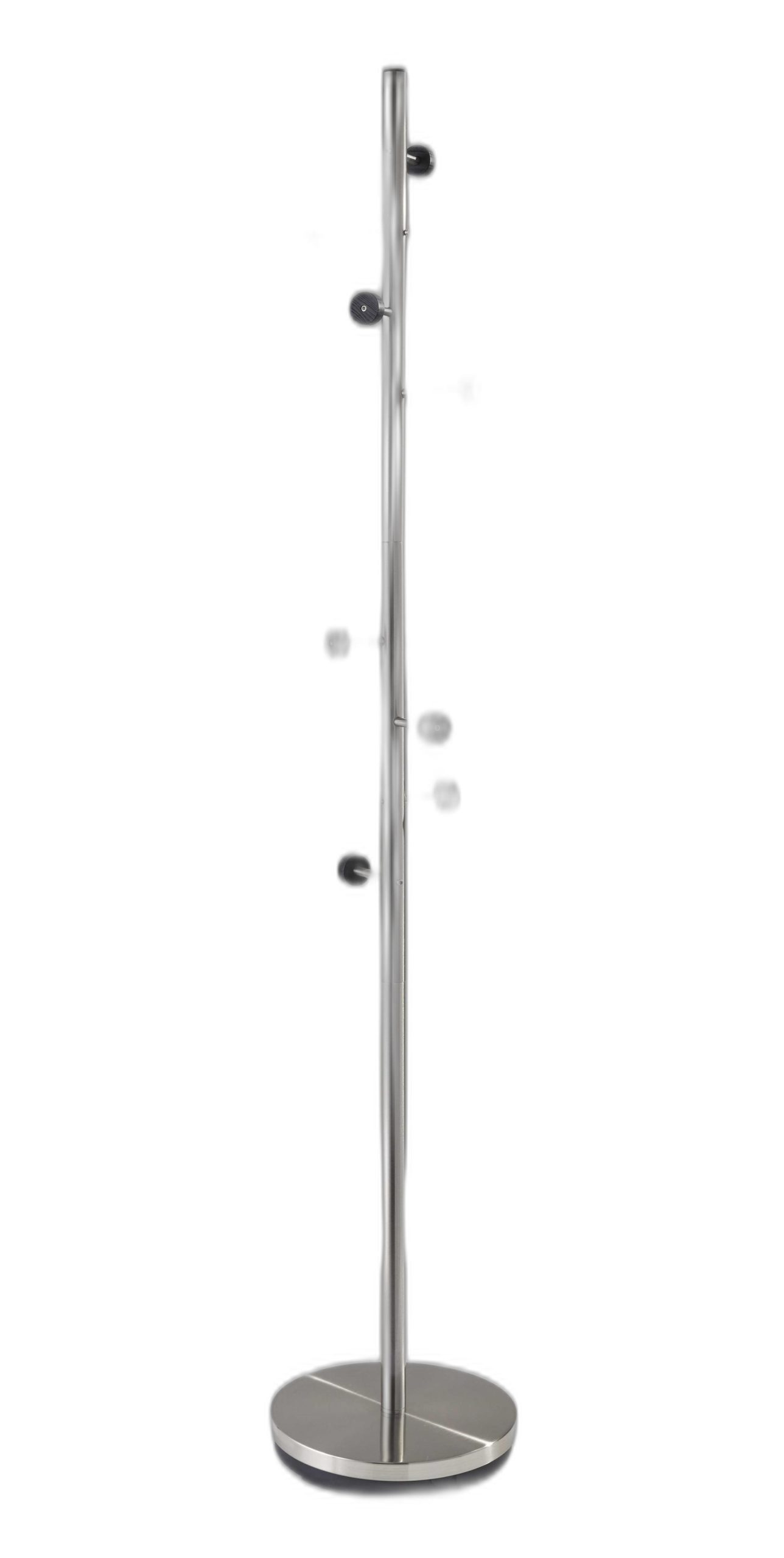 12" X 67.5" Brushed Steel Brushed Steel Coat Rack - Image 5