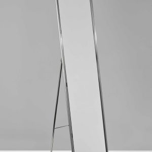 13.5" X 14.5" X 59" Brushed steel  Floor Mirror