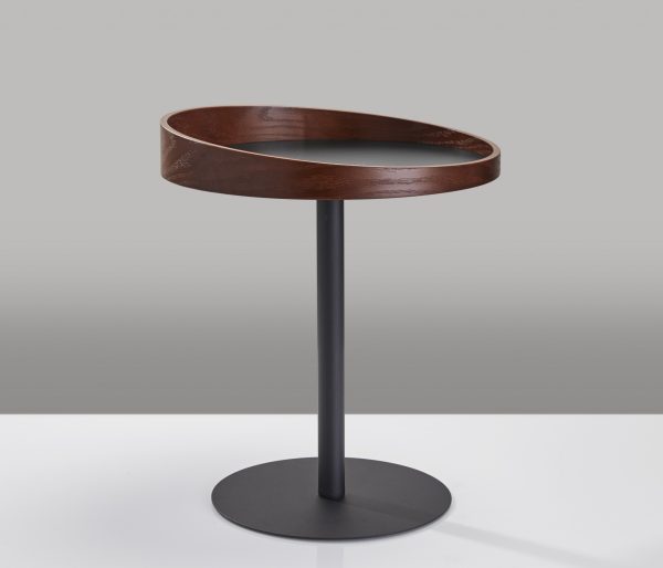 18" X 18" X 20-21.5" Black  End Table - Image 2