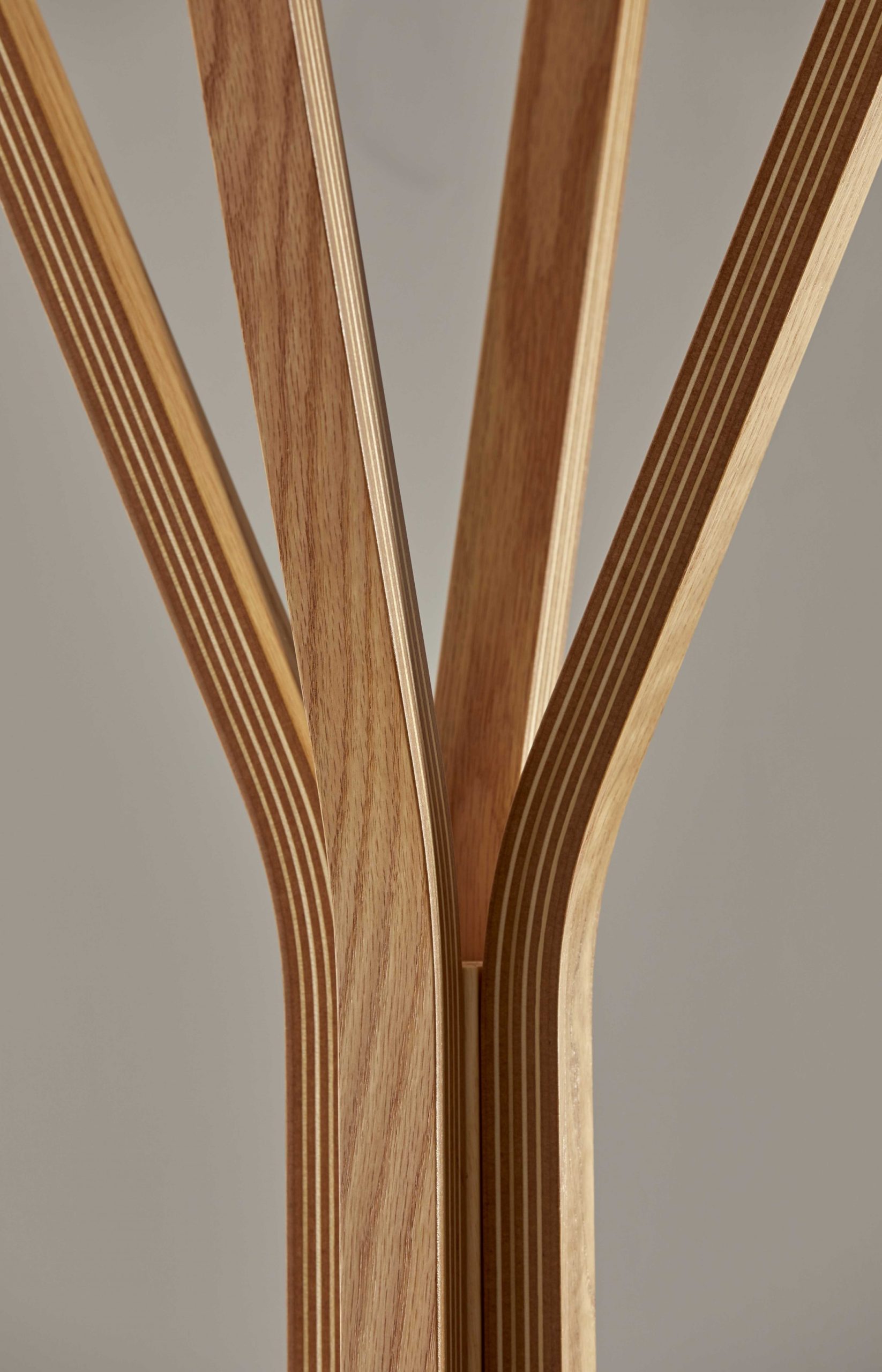 16.5" X 16.5" X 68.25" Natural Coat Rack - Image 4