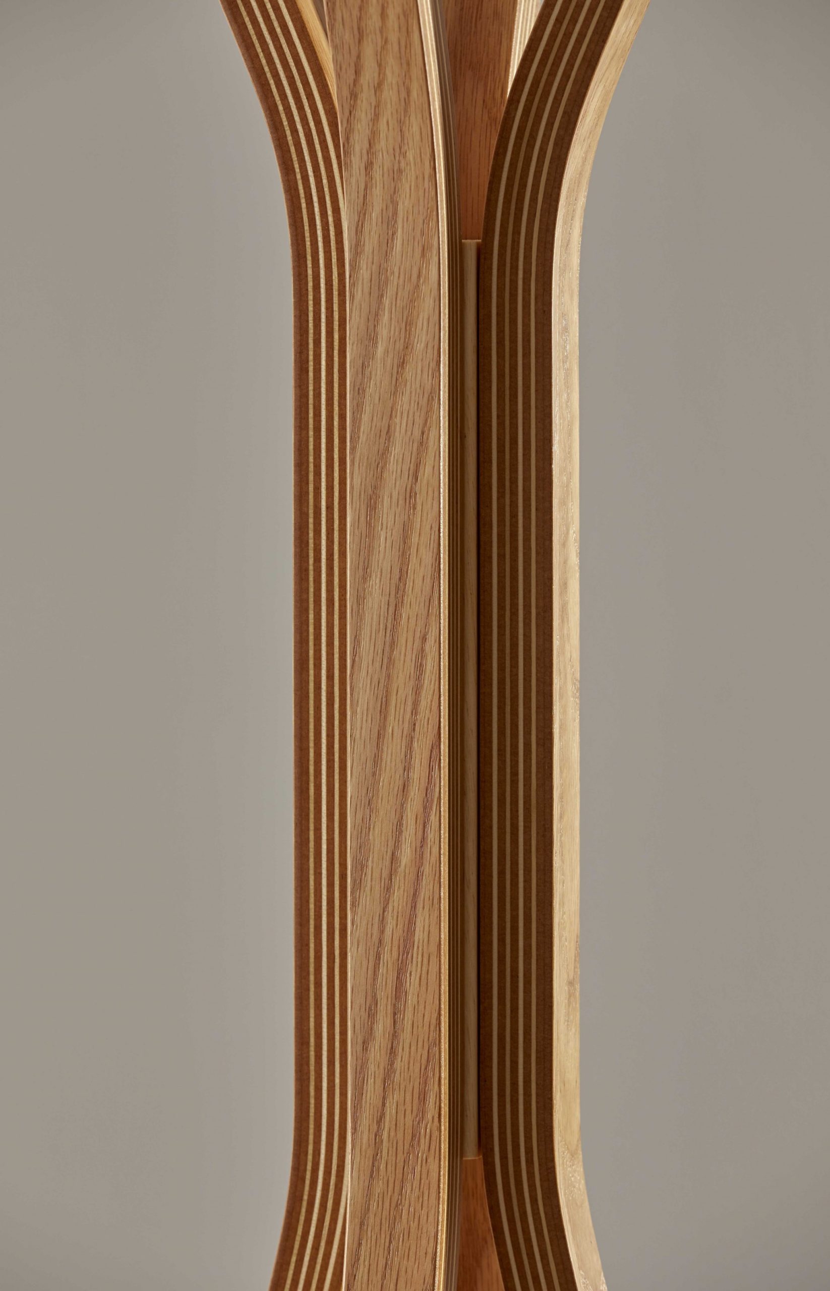 16.5" X 16.5" X 68.25" Natural Coat Rack - Image 5