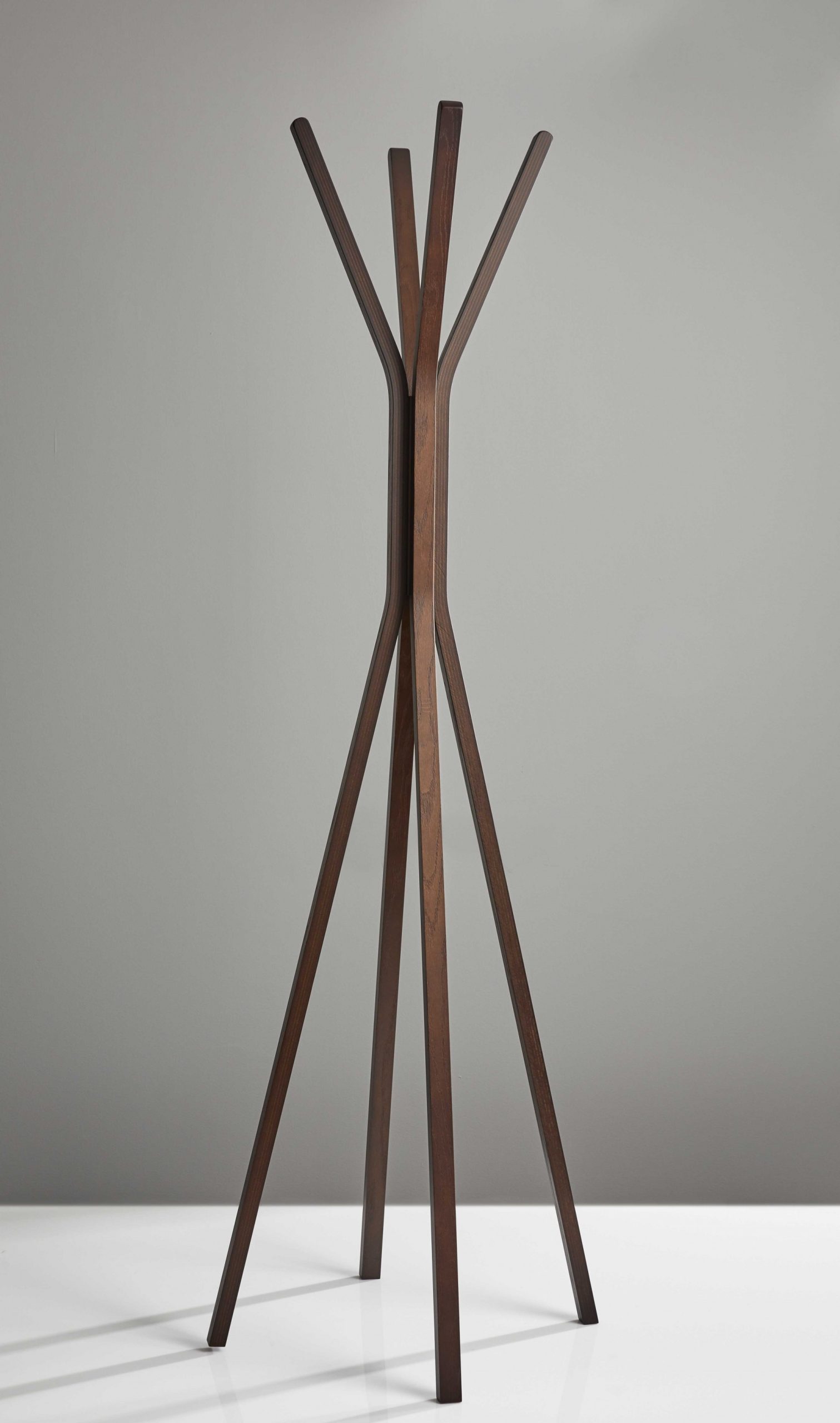 16.5" X 16.5" X 68.25" Walnut Coat Rack - Image 2