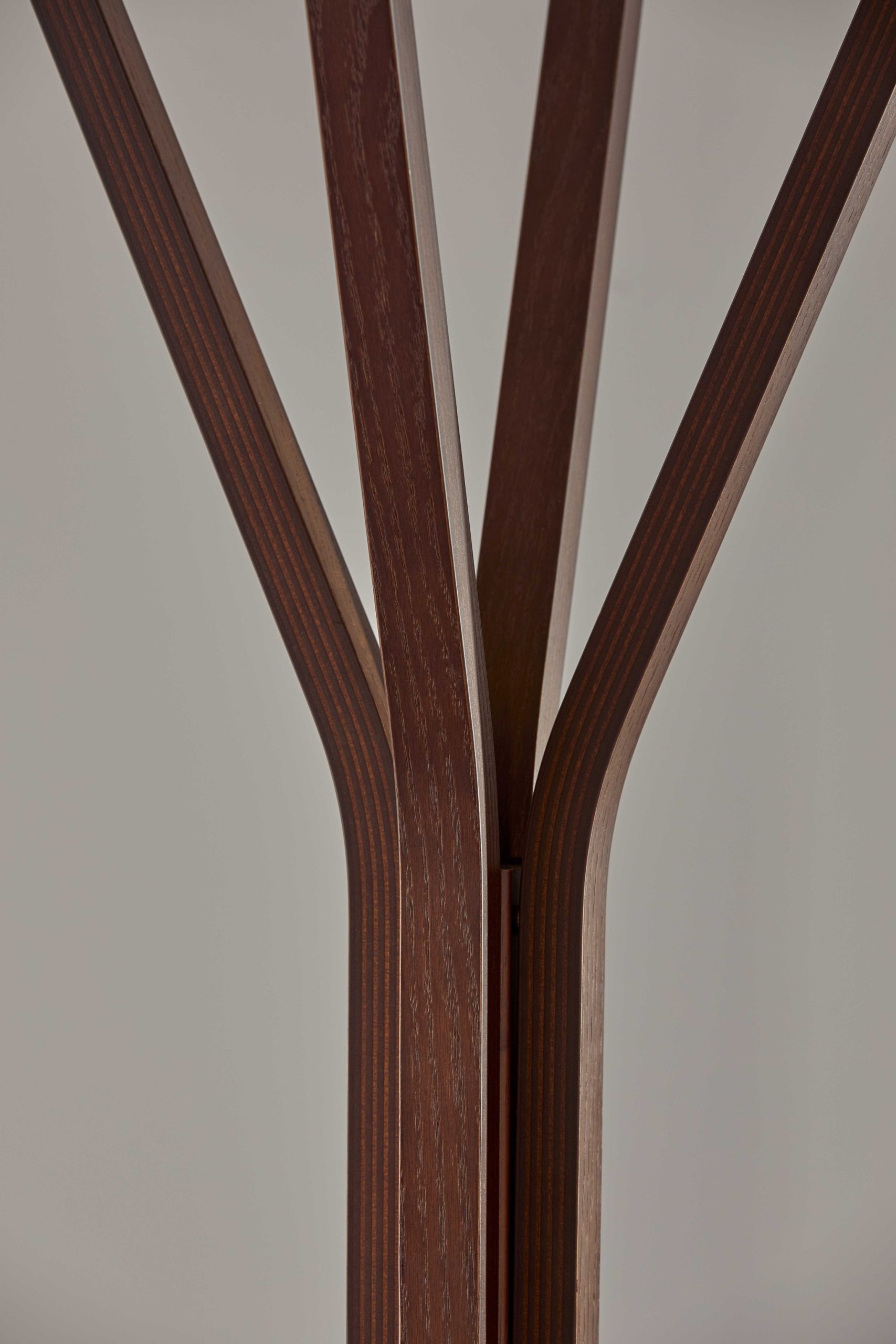 16.5" X 16.5" X 68.25" Walnut Coat Rack - Image 5