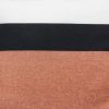 Light Coral and Black Color Block Square Pillow - Image 5