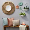 Creamy Round Metal Wall Planters - Image 2