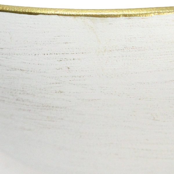 Creamy Round Metal Wall Planters - Image 3