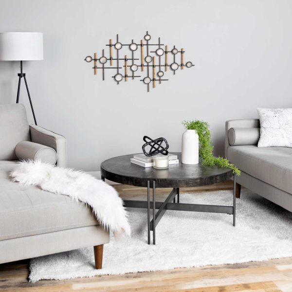 Geo Circles and Lines Large Wall Art - Image 2