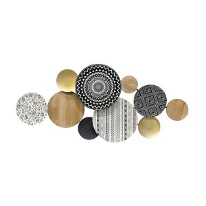Boho Medley Metal & Wood Plates Wall Decor