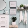 Set of 2 Get Naked  Black Wood Framed Wall Art - Image 2