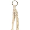 Neutral Woven Bamboo Macram Hanging Planter - Image 5