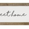 Scripted Home Sweet Home Metal & Wood Wall Decor - Image 3