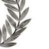 Distressed White Metal Wreath Wall Decor - Image 3