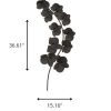 Matte Black & Gold Metal Orchids Wall Decor - Image 4