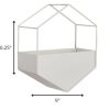 Modern White Metal Hexagonal Hanging Wall Planter - Image 5
