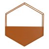 Orange Metal Wall Planter