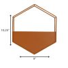 Orange Metal Wall Planter - Image 4
