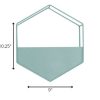 Sky Blue Metal Wall Planter - Image 5
