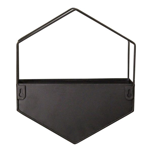 Black Metal Wall Planter - Image 4