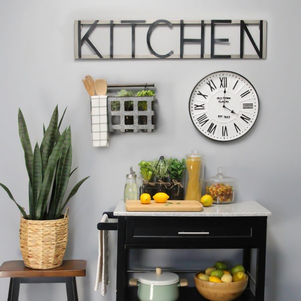 Galvanized Handcrafted Metal Wall Hanging Basket - Image 2