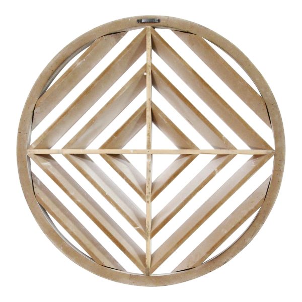 Modern Scandinavian Inspired White Wood Medallion Wall Decor - Image 4