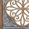 Distressed Blue Enamel Metal and Wood Framed Wall Art - Image 2