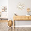 Coastal Bamboo and Wood Lantern Stand - Image 2