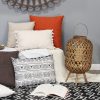 Coastal Bamboo and Wood Lantern Stand - Image 3