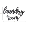 Wood Laundry Room Script Wall Decor - Image 3
