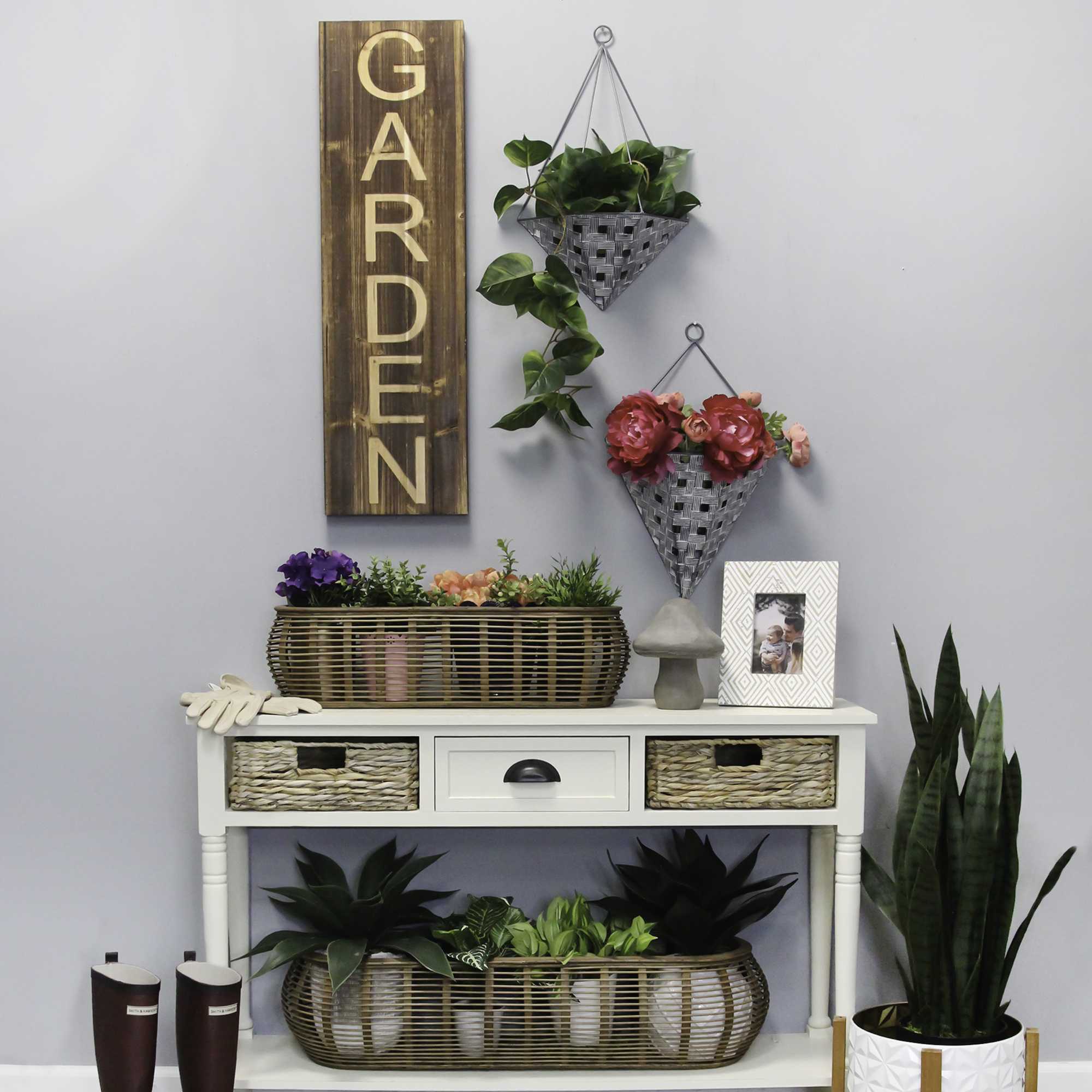 Rustic Garden Wood Panel Wall Decor - Image 2