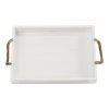S 3 Hampton Nesting Wood with Metal Handles Trays - Image 4