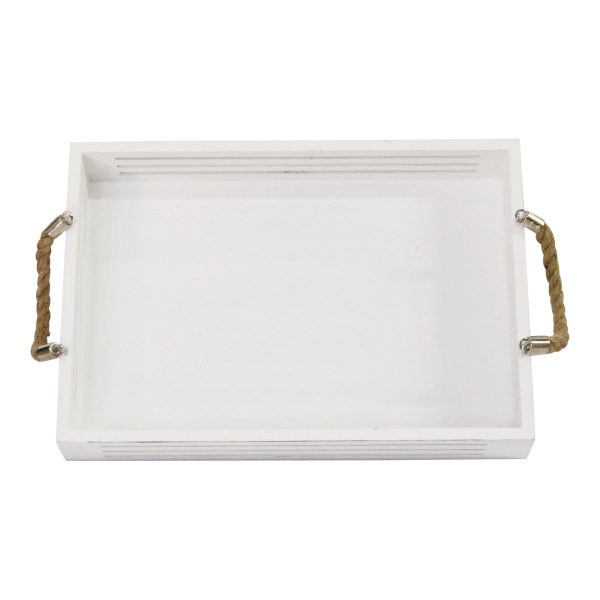 S 3 Hampton Nesting Wood with Metal Handles Trays - Image 4