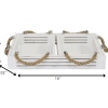 S 3 Hampton Nesting Wood with Metal Handles Trays - Image 5