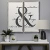 Distressed Home is the Story 2pc Set Wood Wall Decor