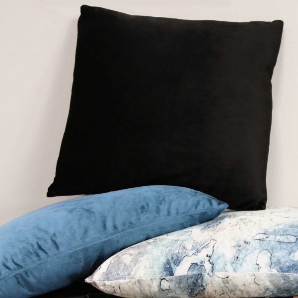 Black Velvet 18 Square Pillow - Image 4